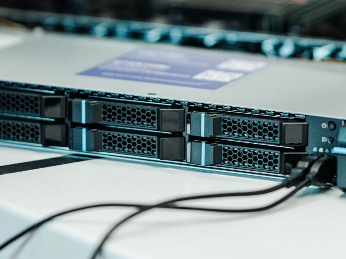 Servertechnik im Rechenzentrum eines Unternehmens