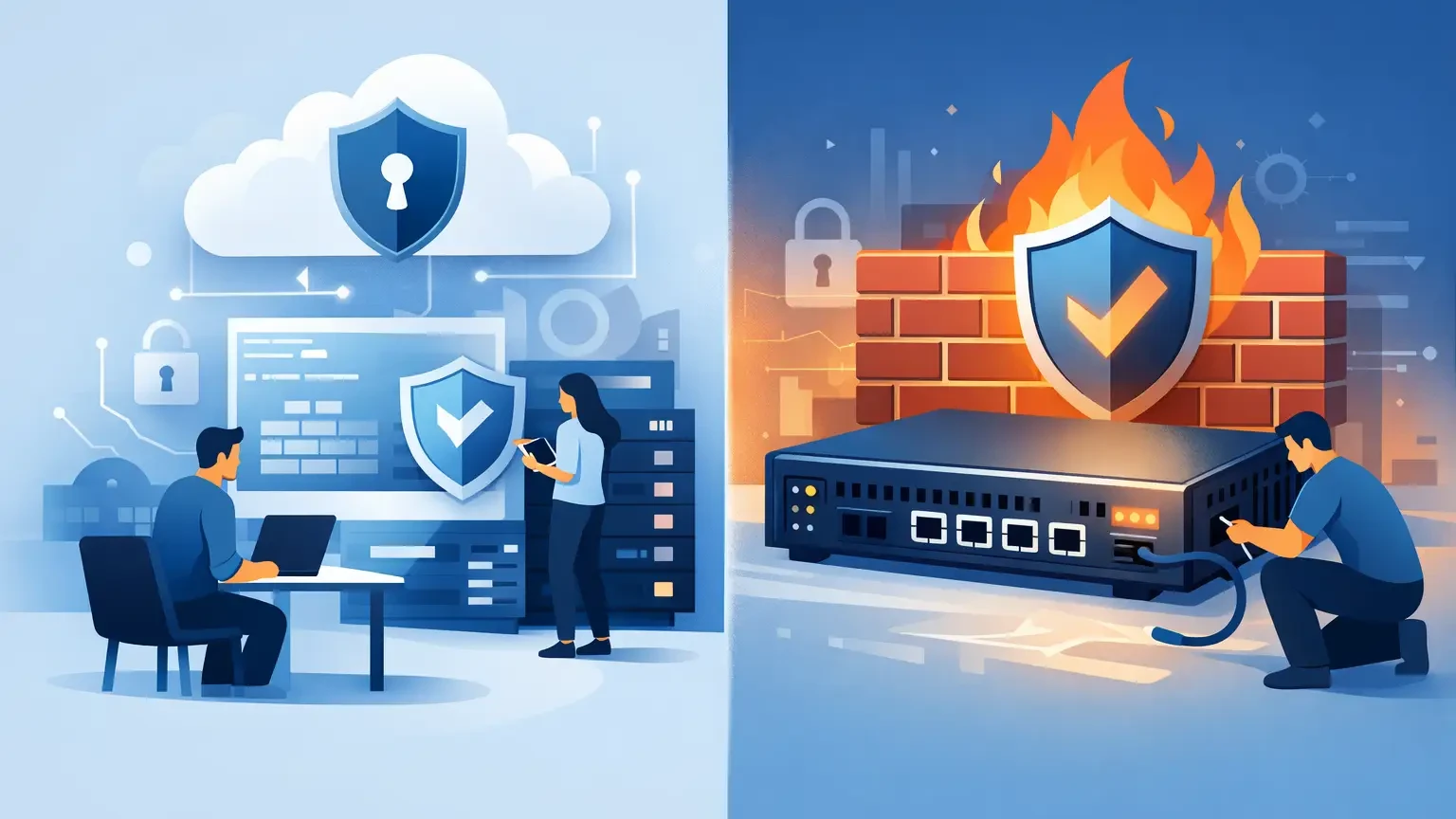 Managed Firewall oder Hardware Firewall wählen
