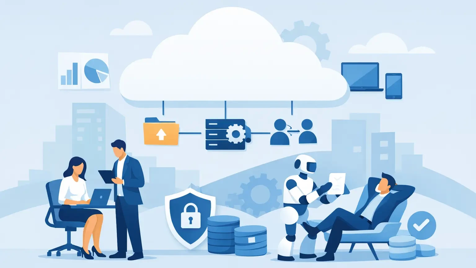 Cloud-Lösungen für Unternehmen, die entlasten