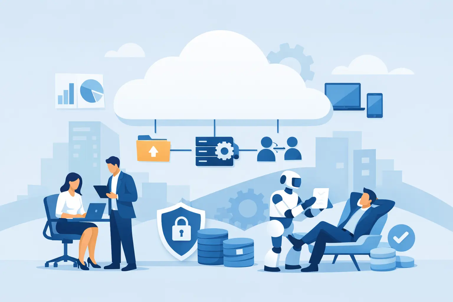 Cloud-Lösungen für Unternehmen, die entlasten